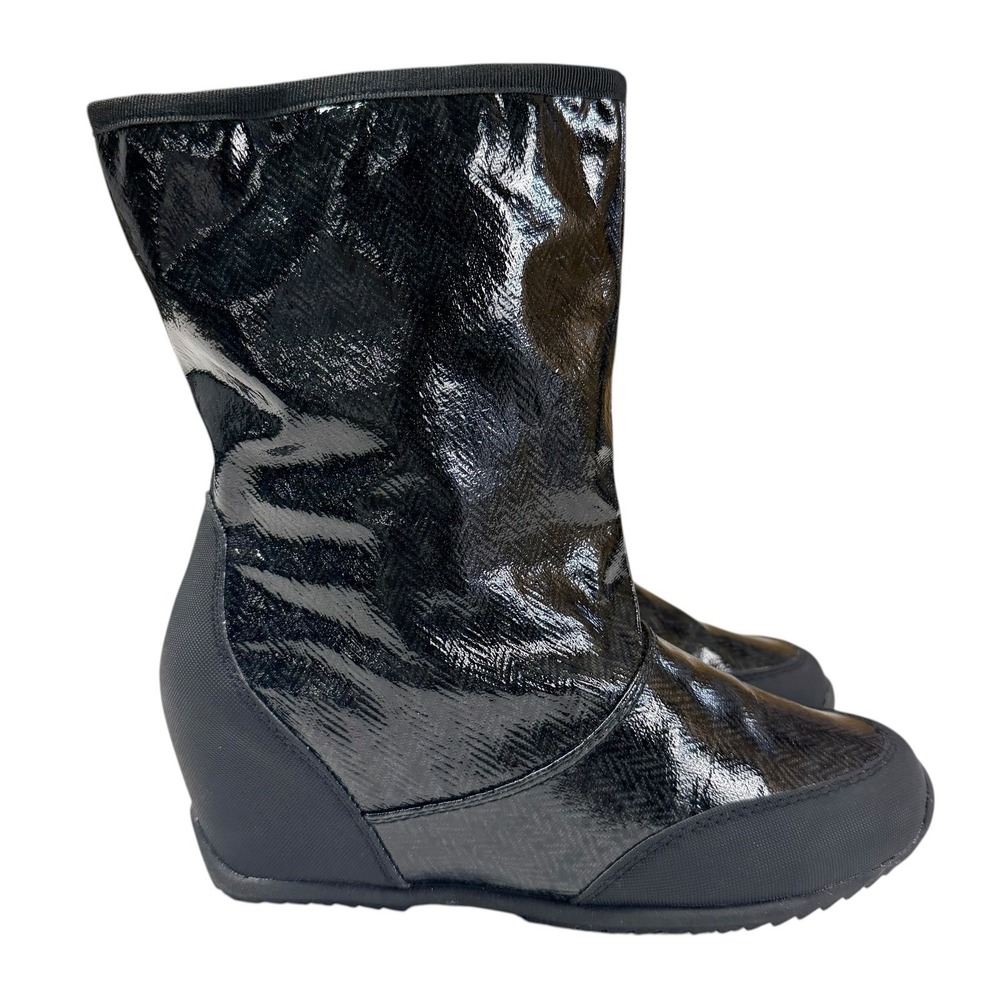 Sporto Boots Y2K Vibe Festival Party Cozy Chic Statement Wedge Waterproof 8.5